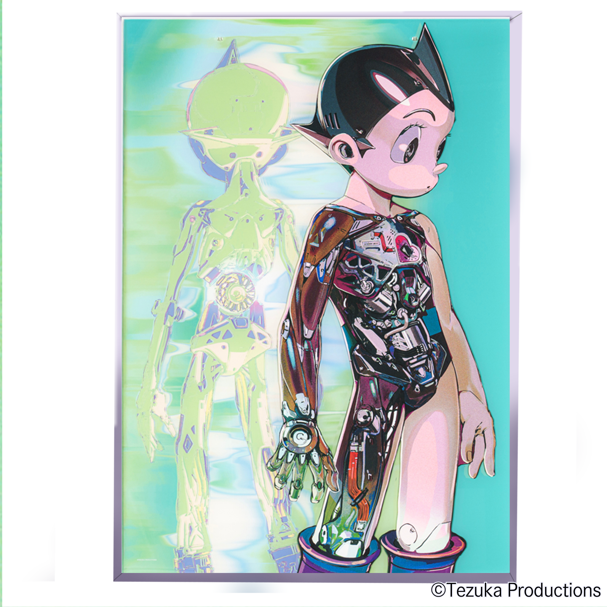 A2 Size Acrylic Reproduction Artwork UV2 Layer (Framed) ATOM PASONA×ATOM & B・J