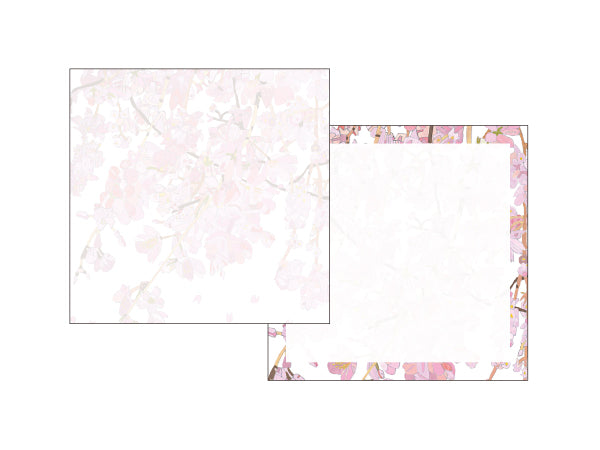 【ハートフル】メモ帳 枝垂れ桜 岩本悠介