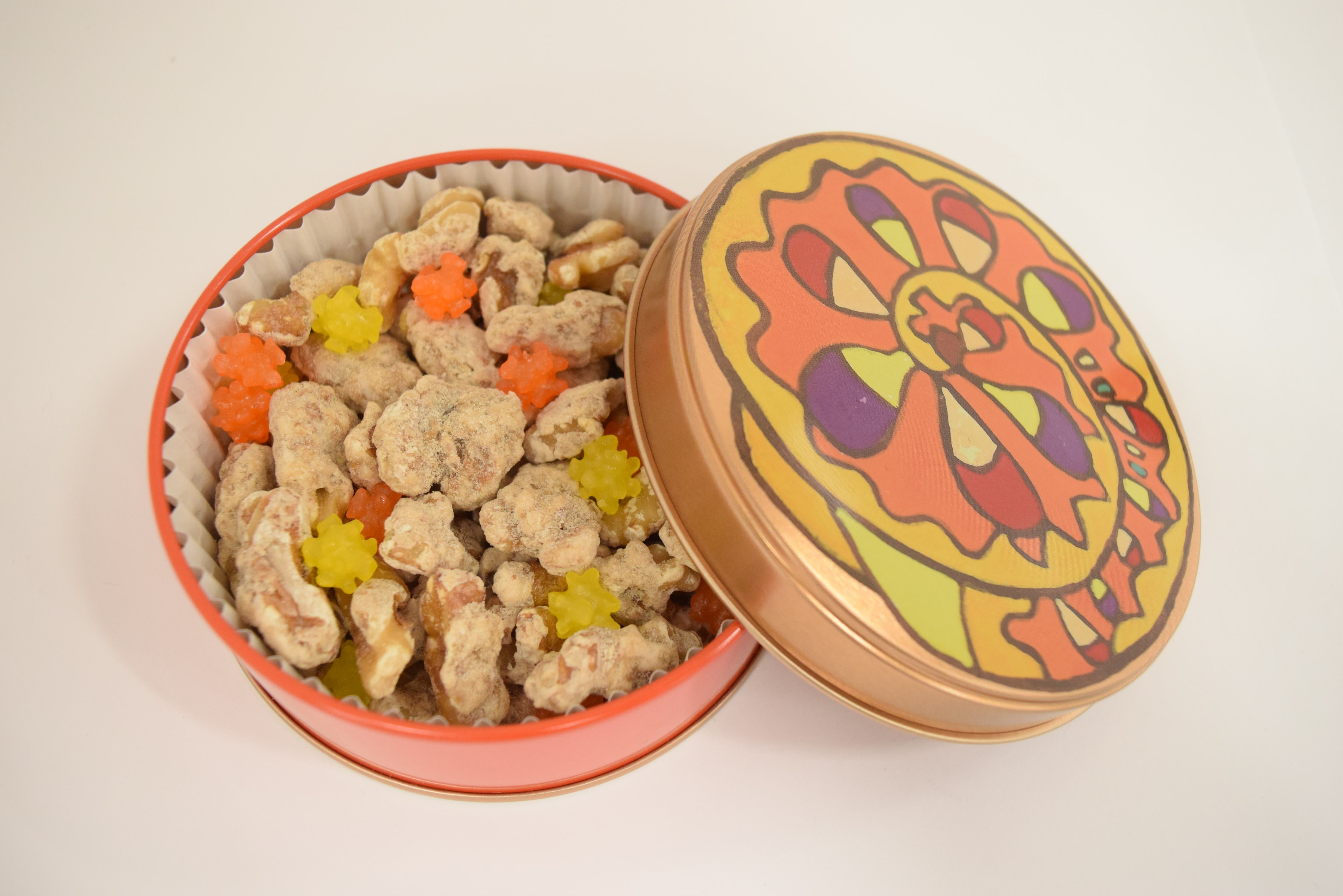 【ハートフル】アンモナイト くるみ缶