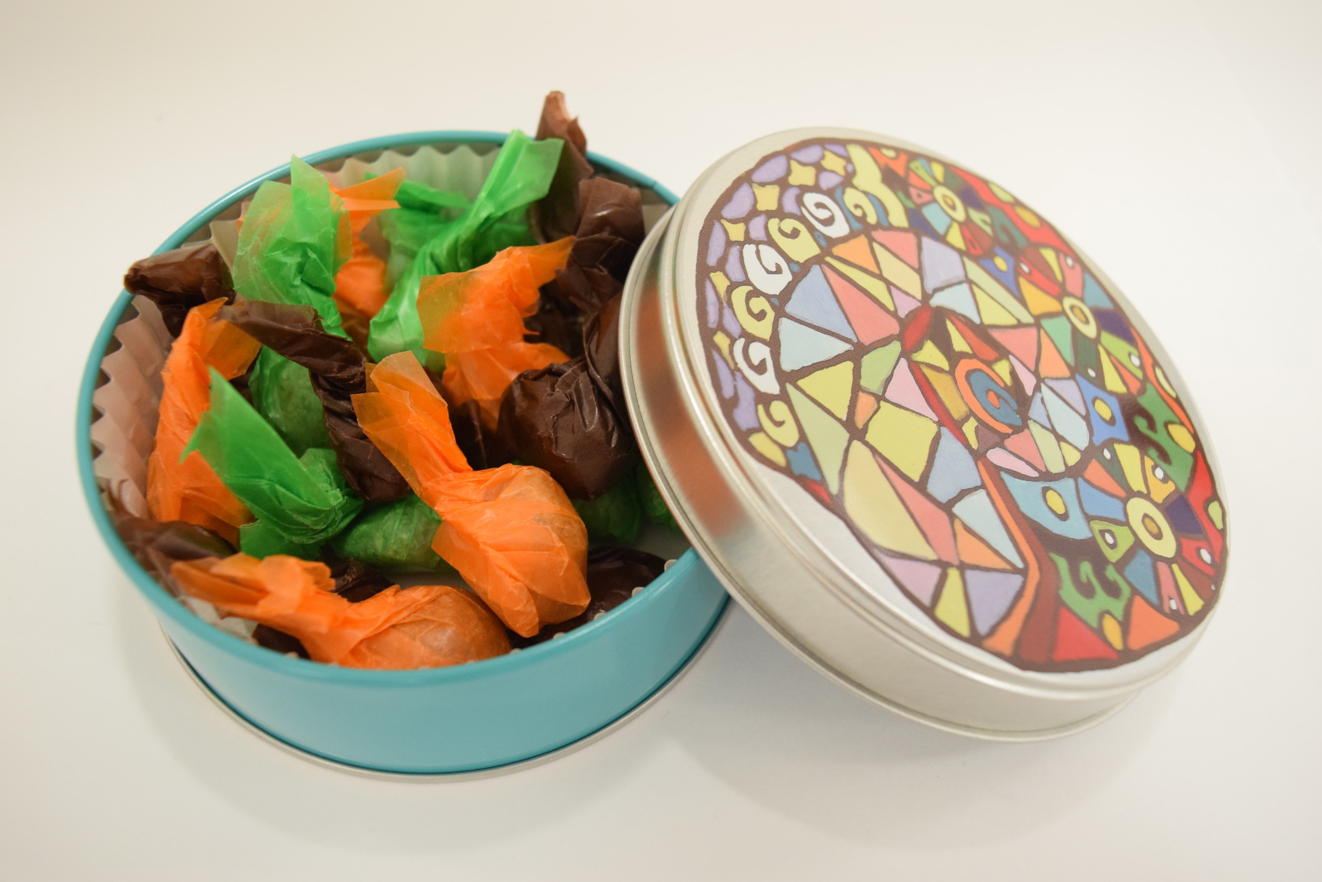 【ハートフル】アンモナイト ショコラ缶