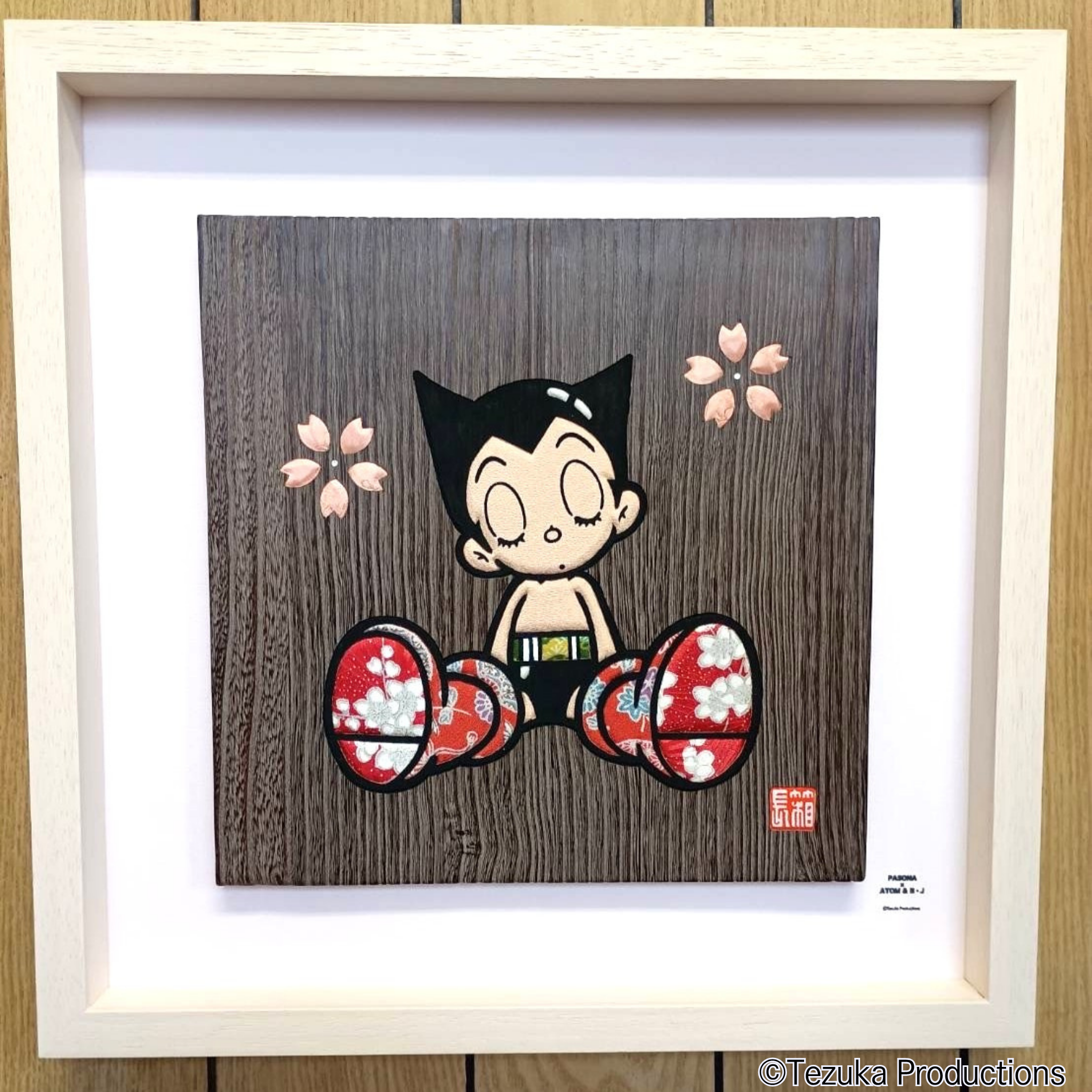 Seni biji -bijian kayu Astro Boy Pasona ×Astro Boy & B.J.