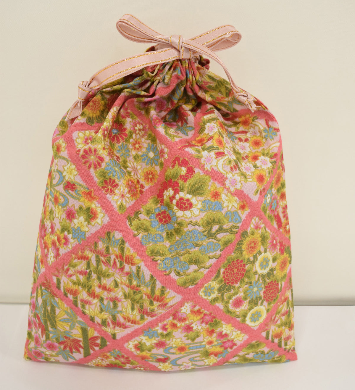 【ハートフル】巾着 和柄