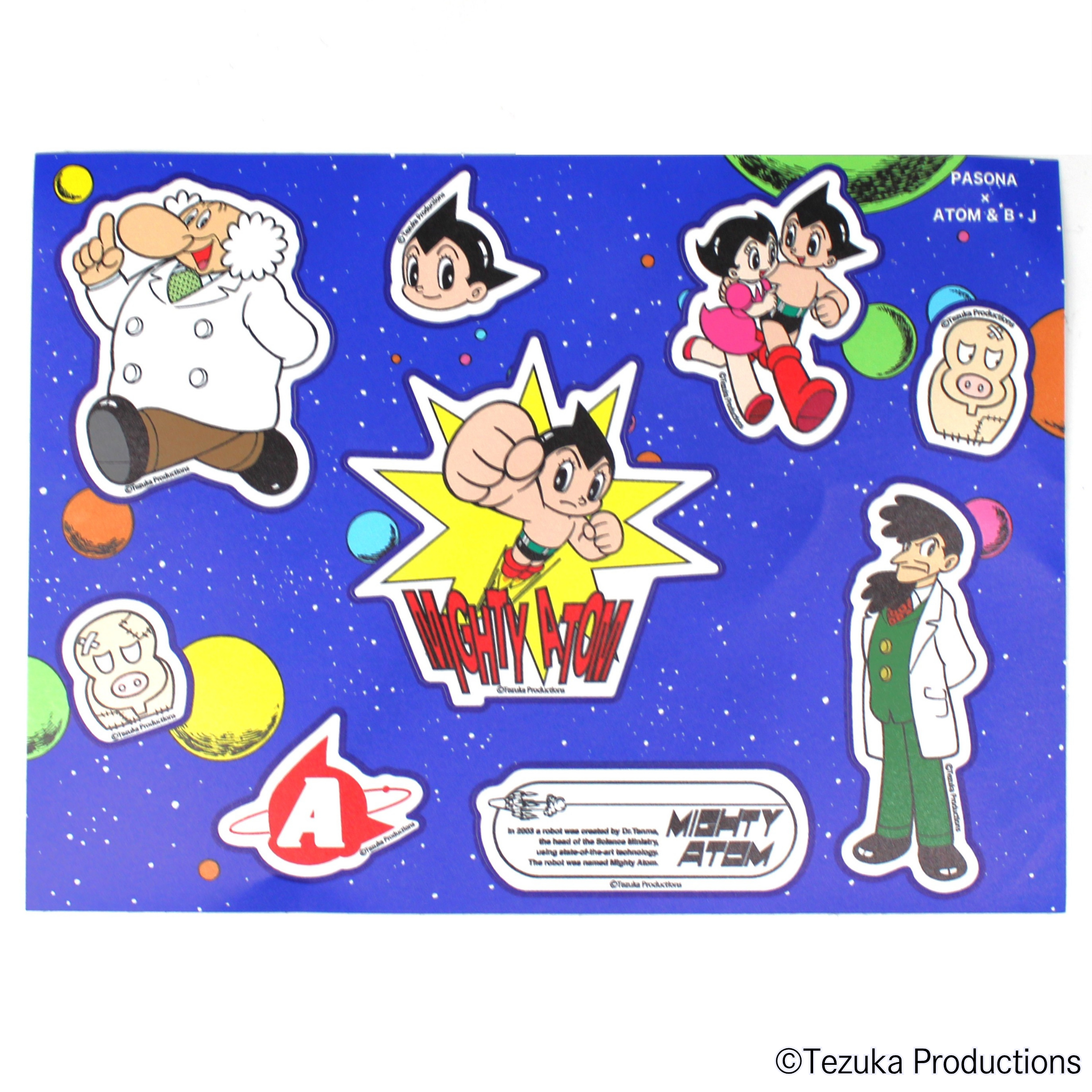 Stiker di mana -mana Astro Boy Pasona ×Astro Boy & B.J.