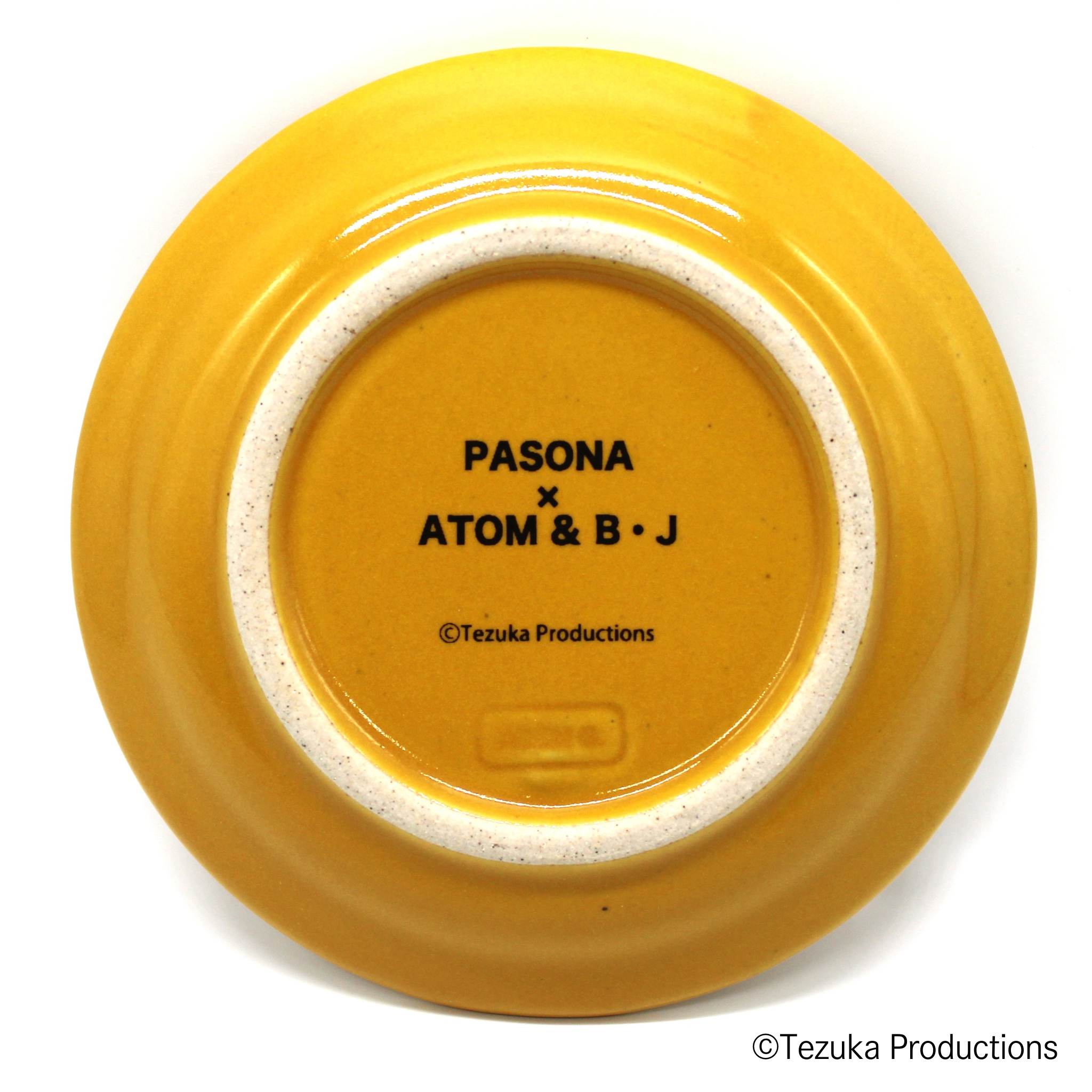 波佐見焼 豆皿 アトム PASONA×ATOM & B・J イエロー