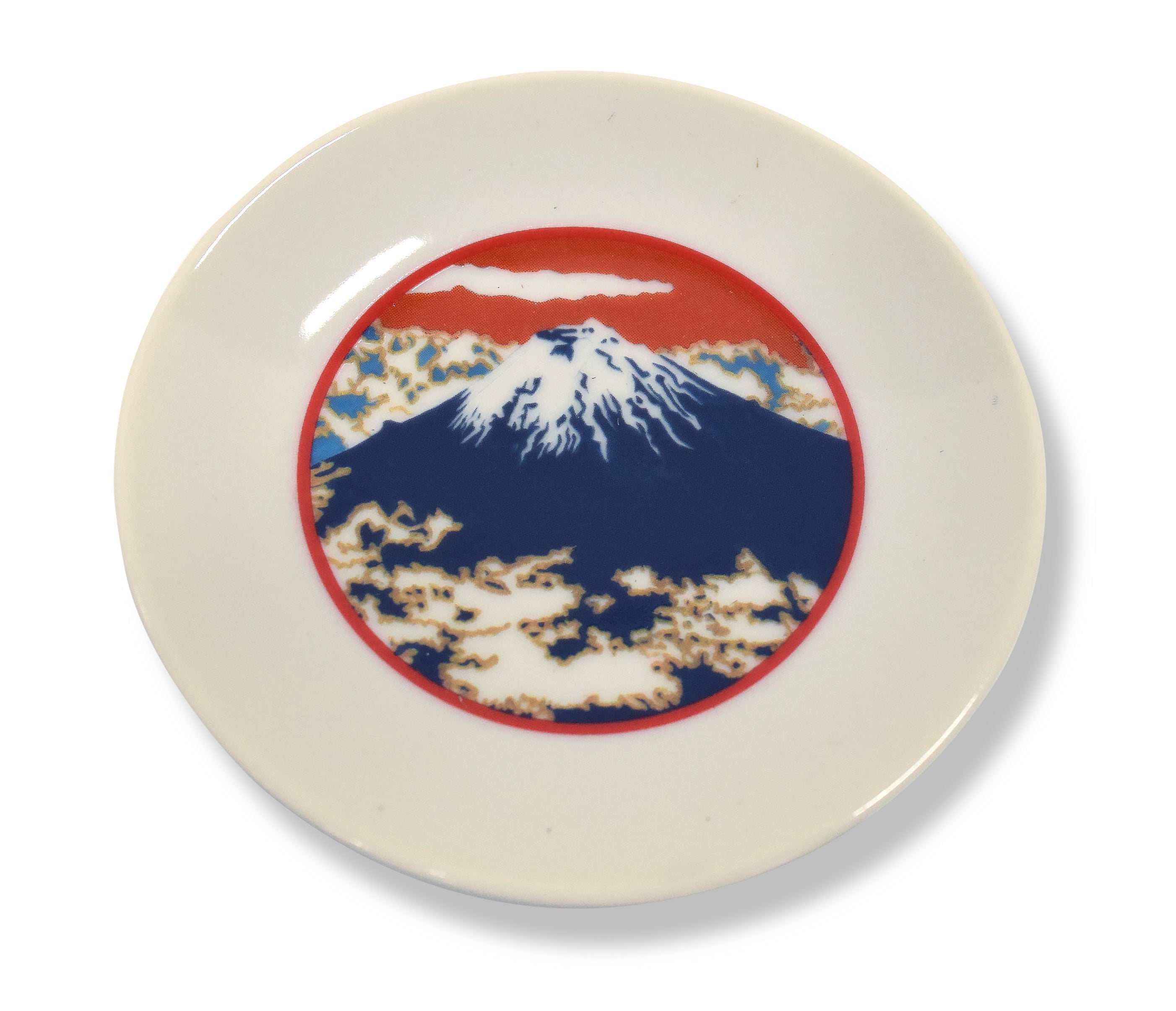 【ハートフル】皿 雲の間に見えた富士山