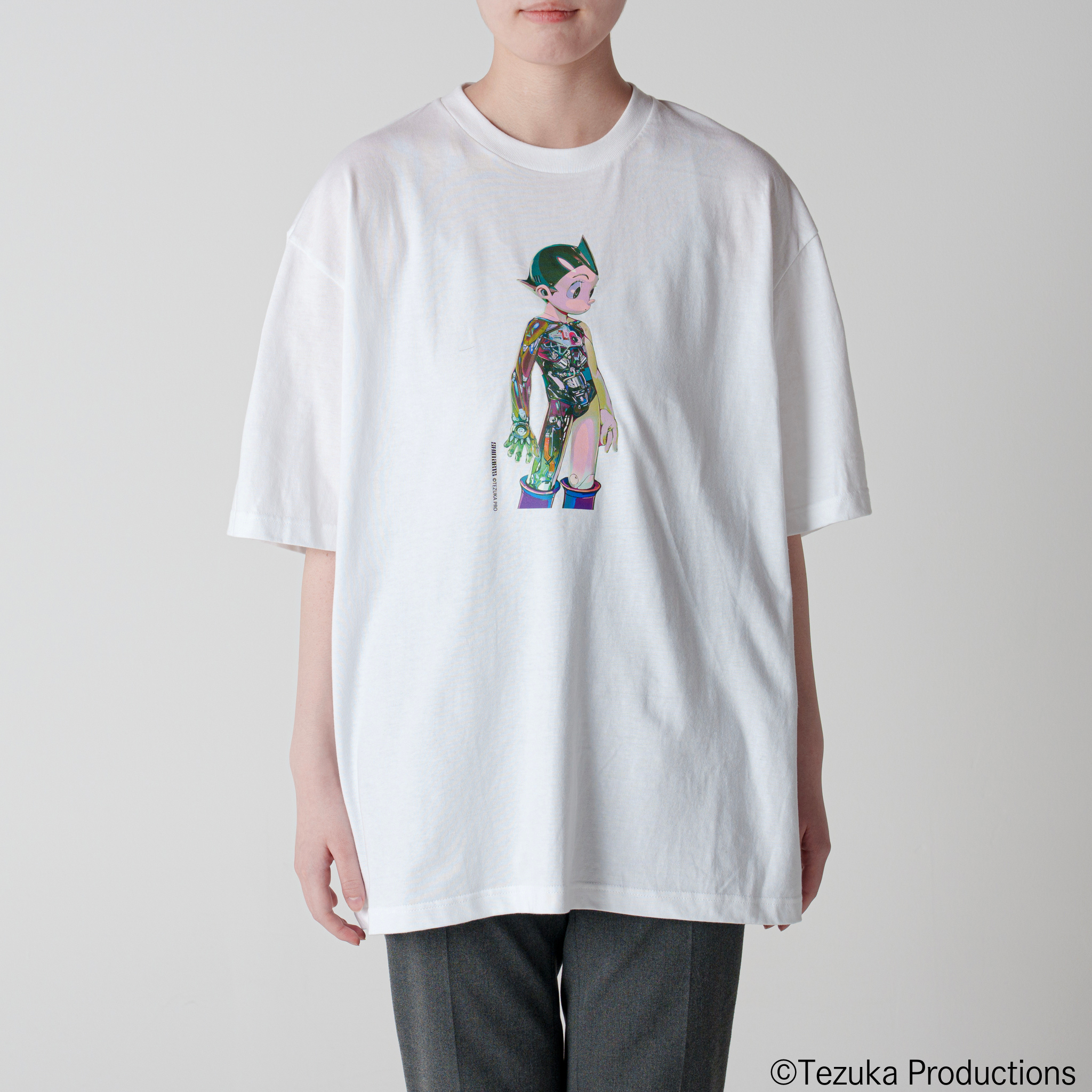 Oversized T-shirt (white) One size Astro Boy Illustration by AF_KURO