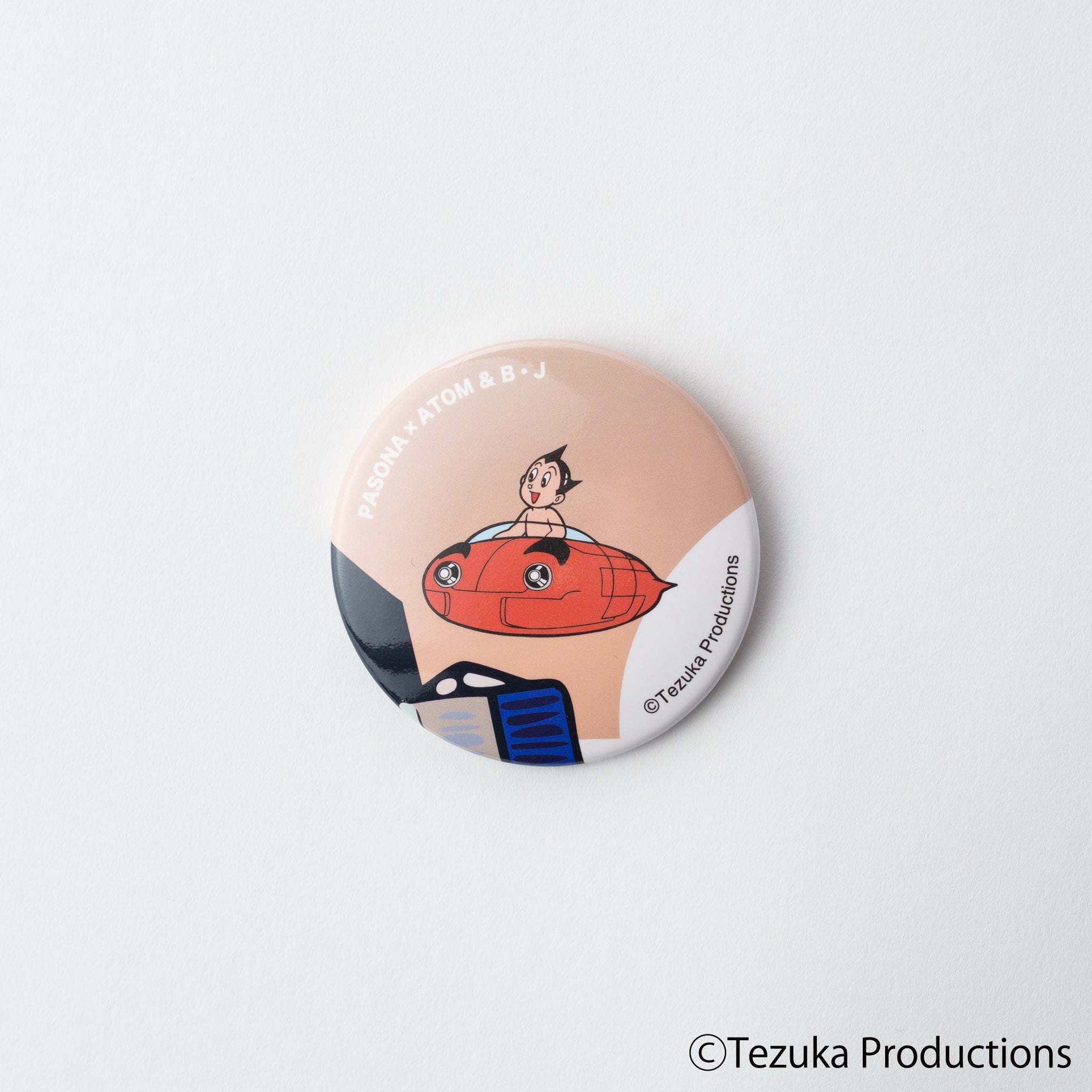 Can Badge Cobalt PASONA×ATOM & B・J