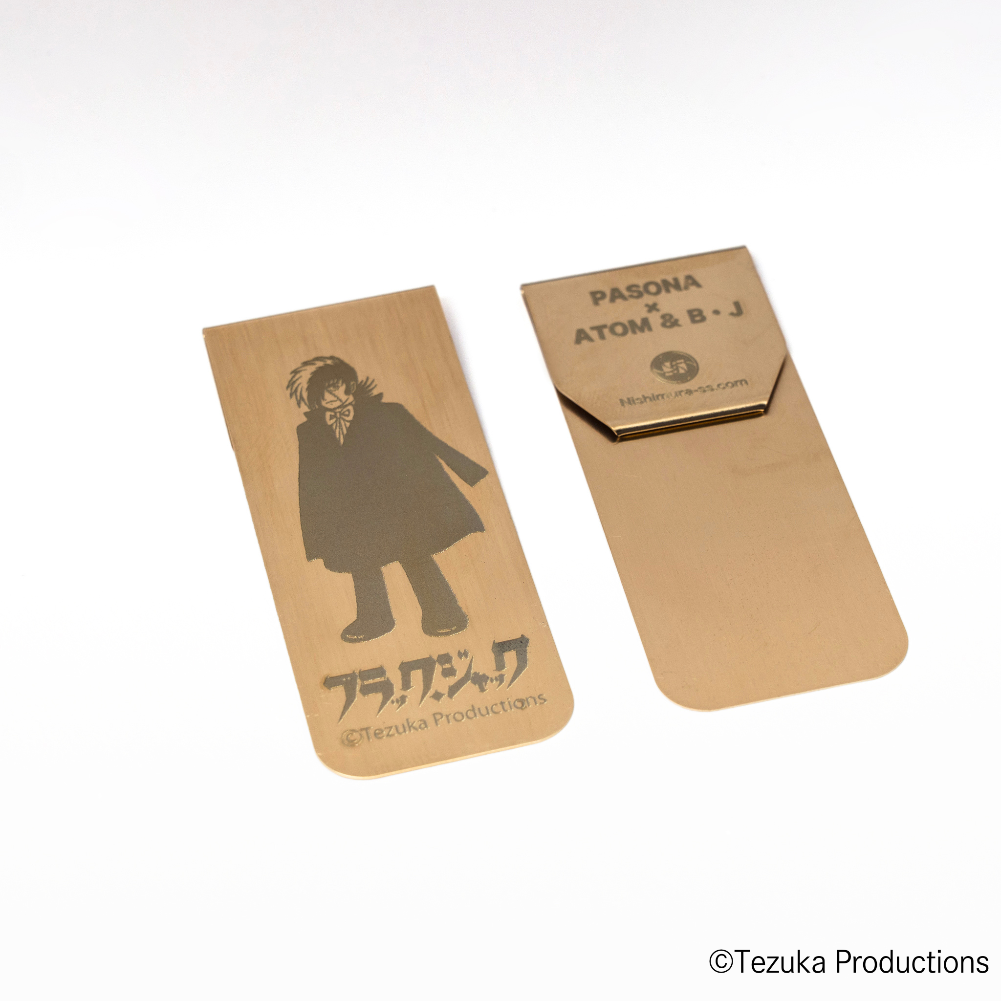 【大阪・関西万博×PASONAオフィシャルグッズ】真鍮製ブックマーカー ブラック・ジャック PASONA×ATOM & B・J