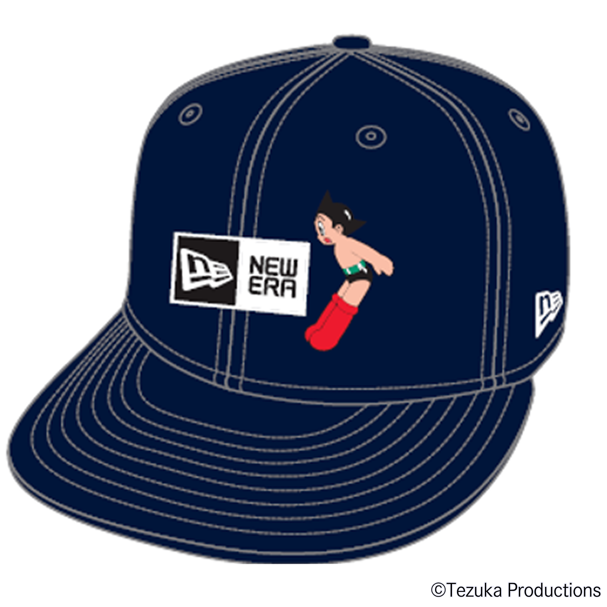 NEWERA Cap 3 (Black) L-XL Astro Boy PASONA×Astro Boy & B.J