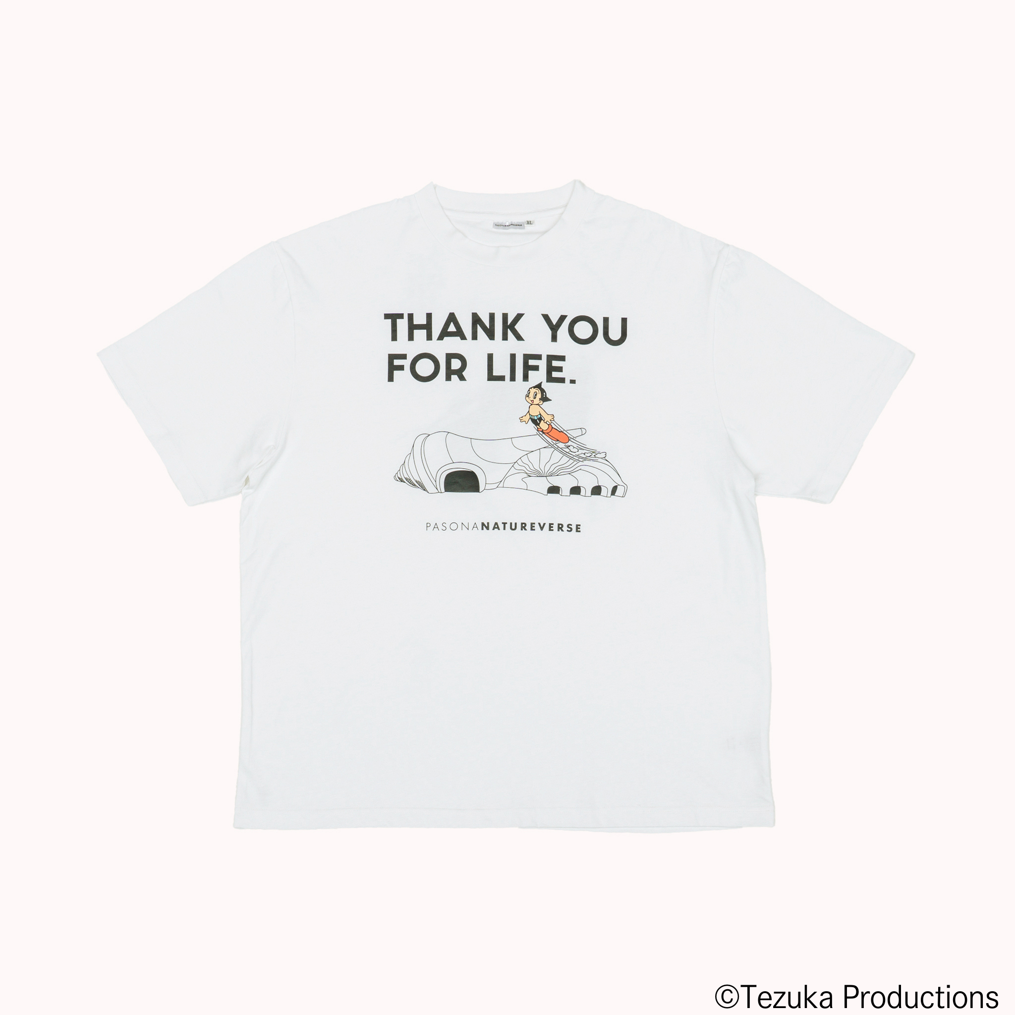 【大阪・関西万博オフィシャルグッズ】半袖Tシャツ アトム 「THANK YOU FOR LIFE.」 PASONA×ATOM & B・J